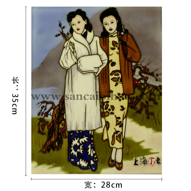 人物瓷板畫 人物瓷板畫